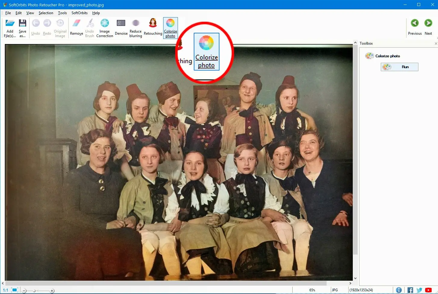 Fényképek színezése..