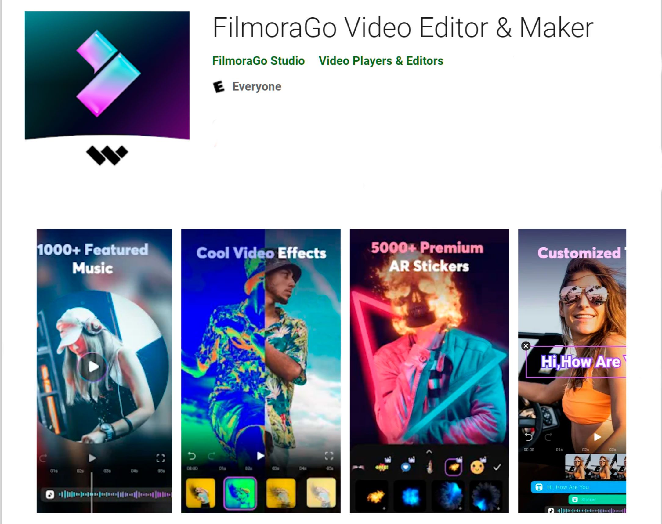 App Filmora to blur a face in a video on Android..