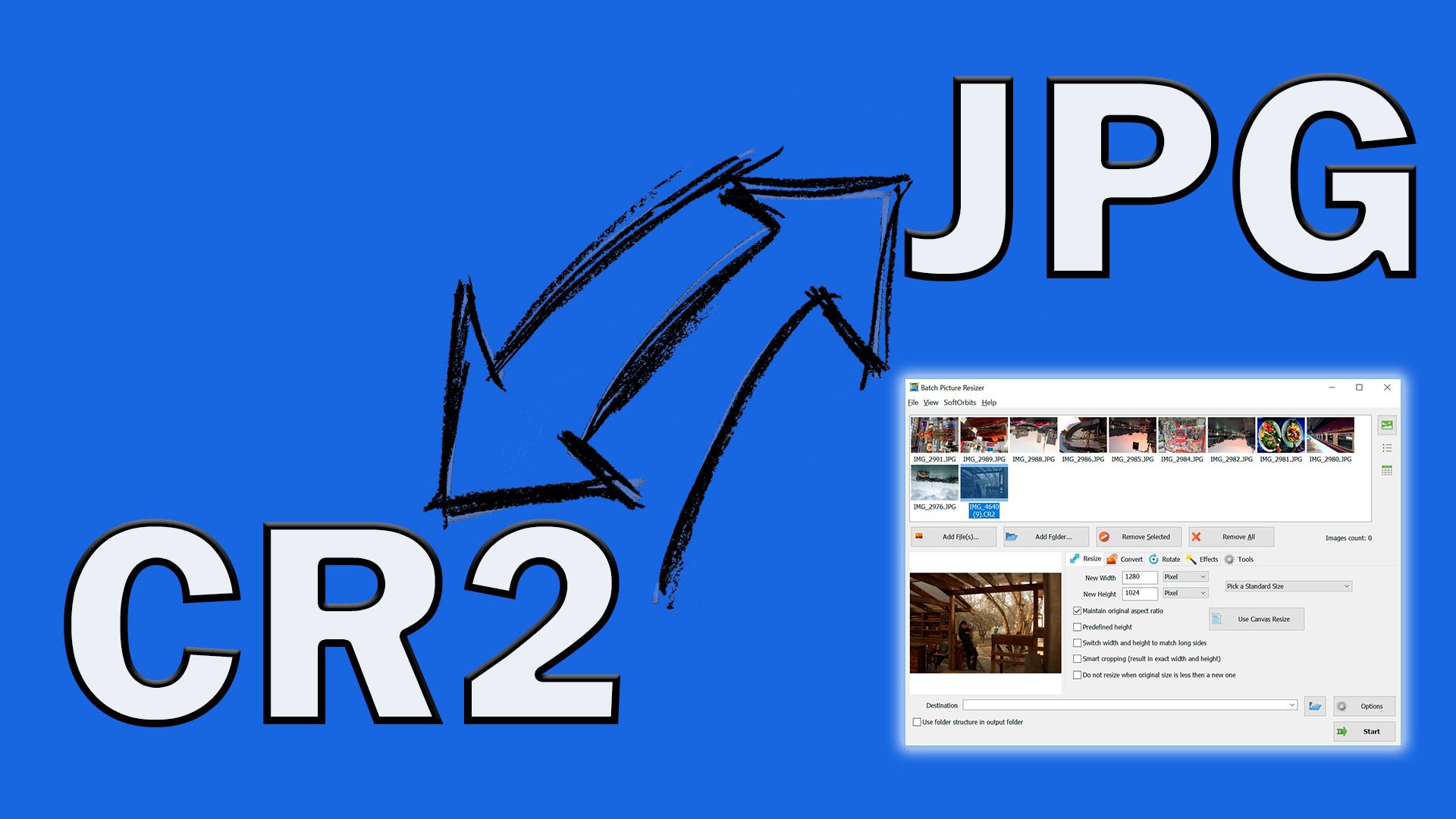 CR2 fájlokat JPG-re konvertálni..