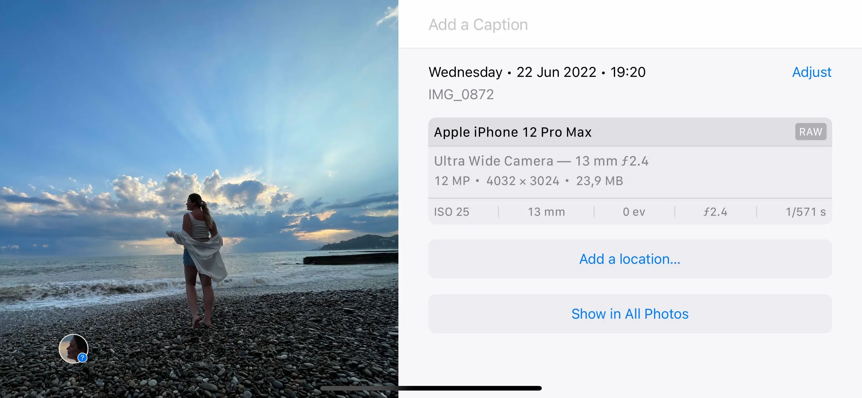 Apple Pro Raw..