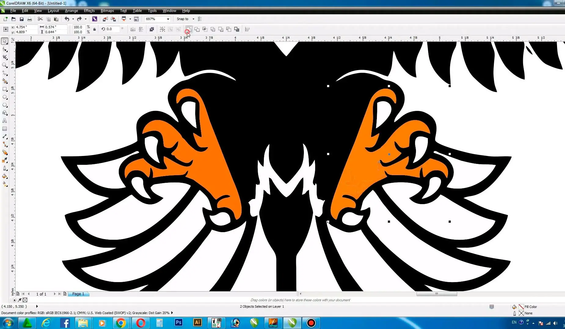 CorelDRAW exportálás..