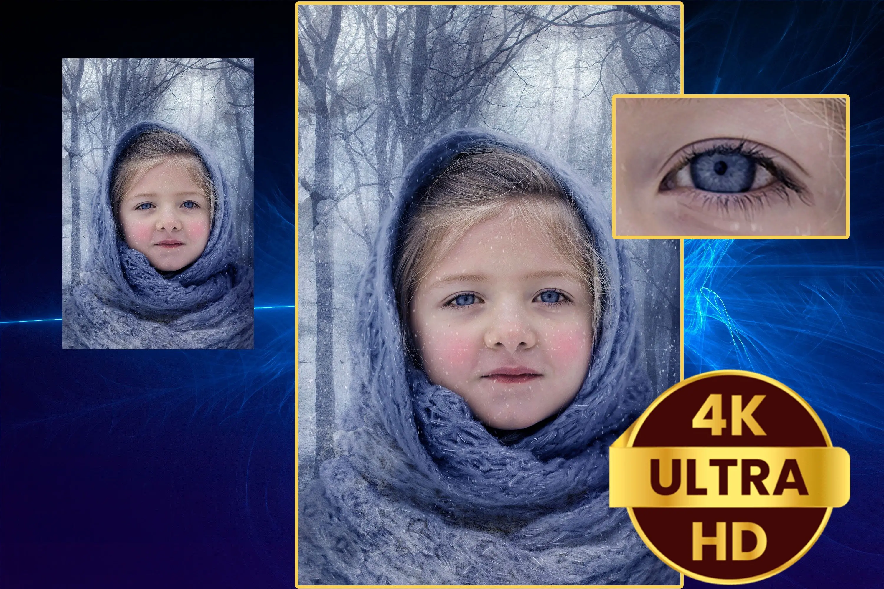 Fotó konvertálása Ultr HD minőségbe - 4K..