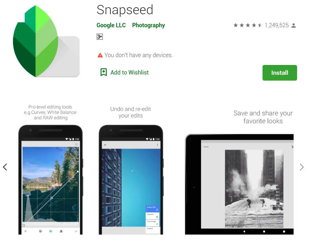 Snapseed alkalmazás a Google Play-en..