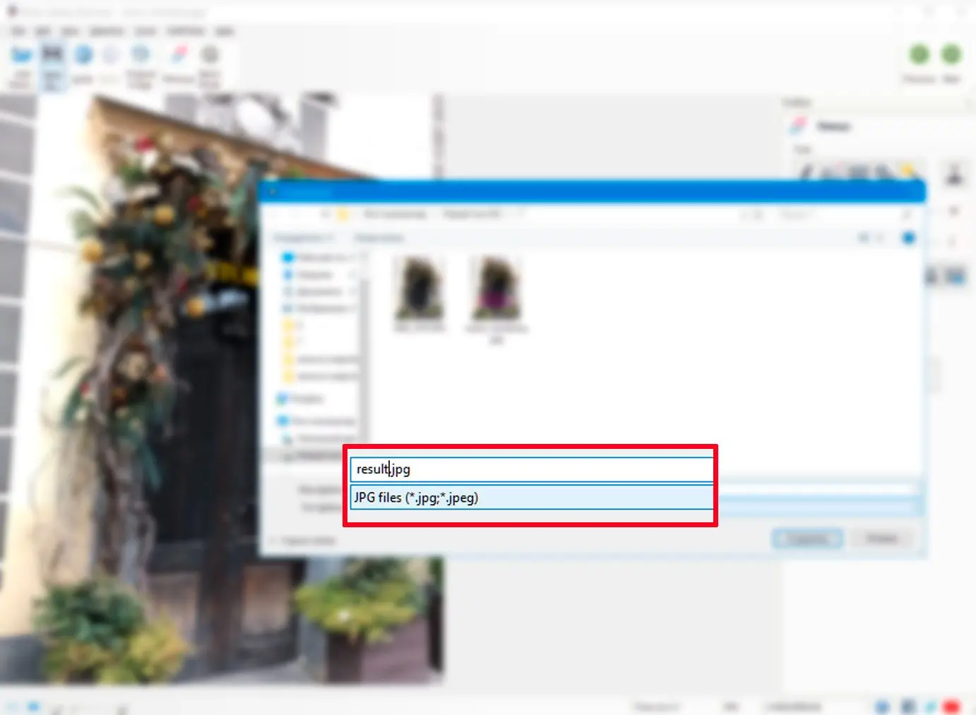 Válasszon célmappát az eredmény mentéséhez Photo Stamp Remover program..