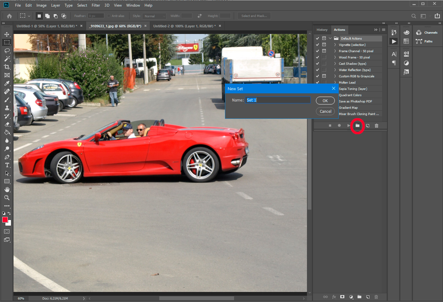 Photoshop - készlet létrehozása.