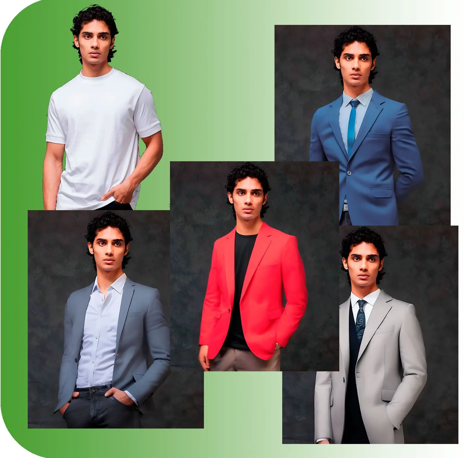 Ruházat megváltoztatása a fotókon.