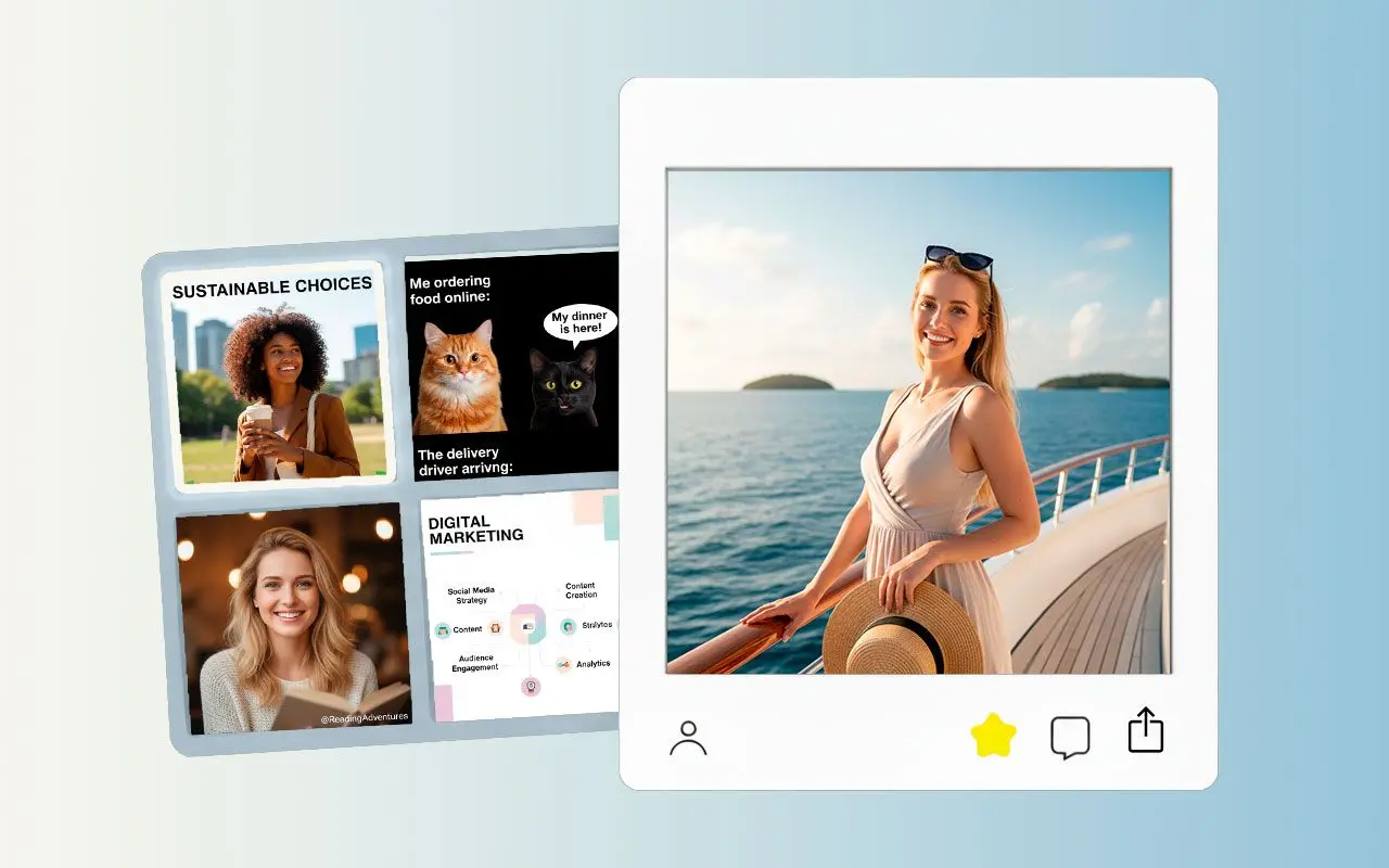 Alkoss meg bármit, amit elképzelsz: Készítsen közösségi média tartalmat.