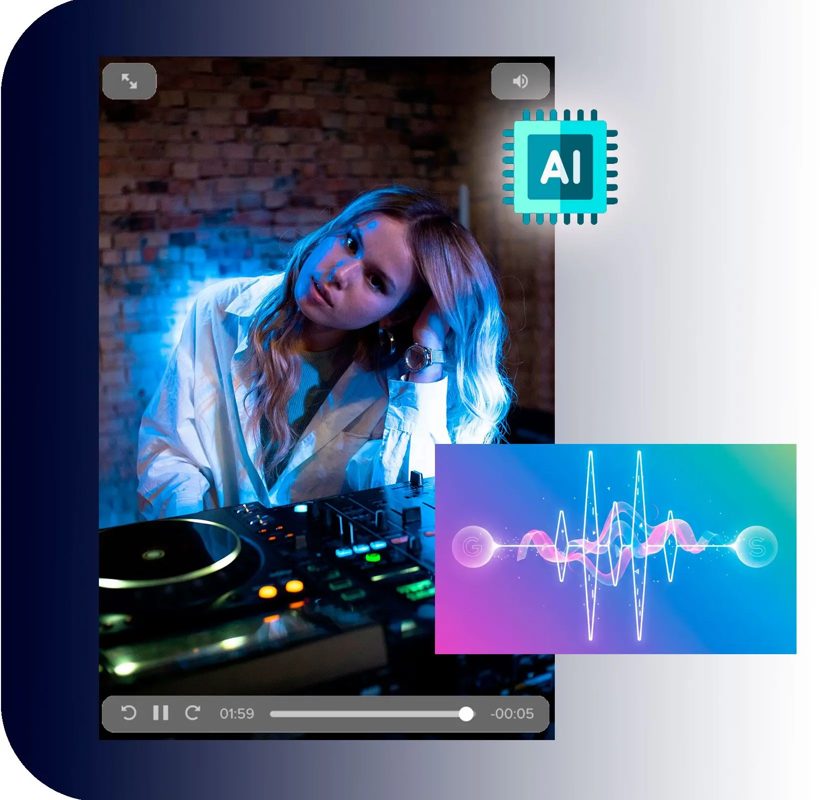 Szinkronizált hanggenerálás.