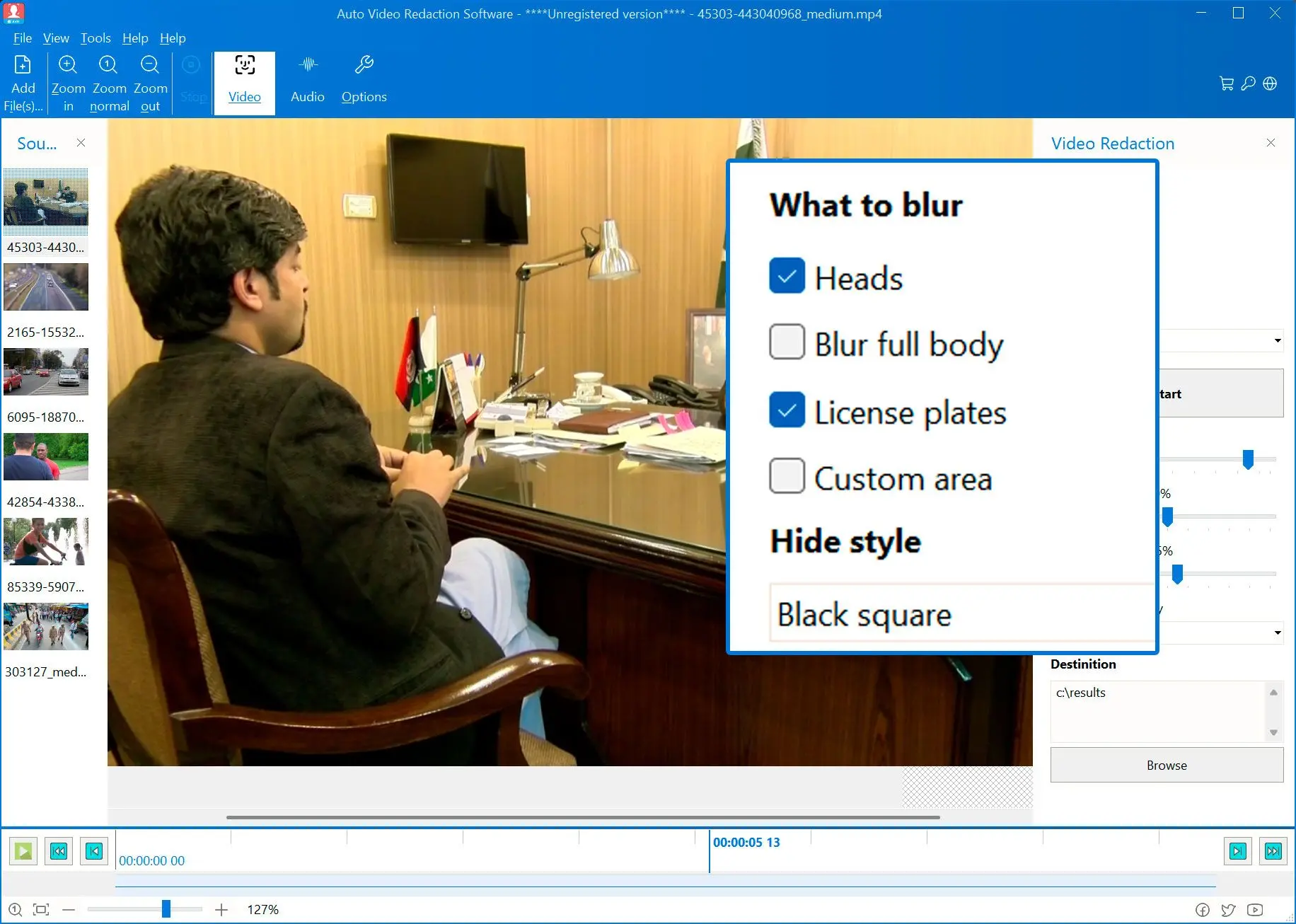 Válassza ki, Mit Szeretne Kitakarni.