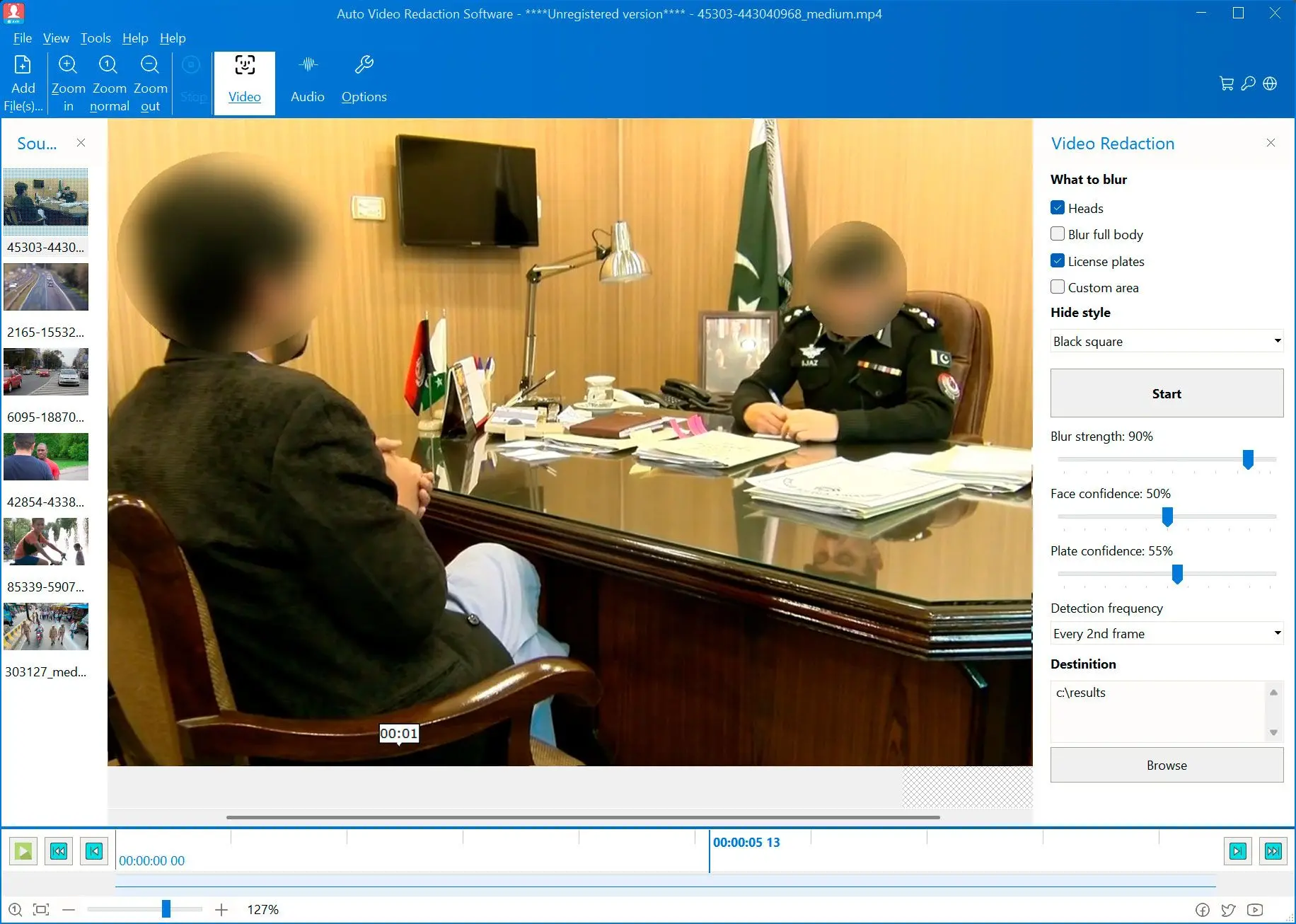 Feldolgozás és Mentés.