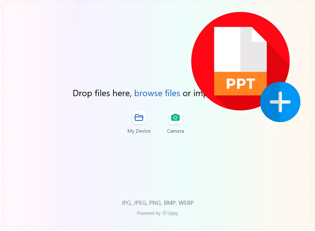 Töltsön fel egy PPT prezentációt.