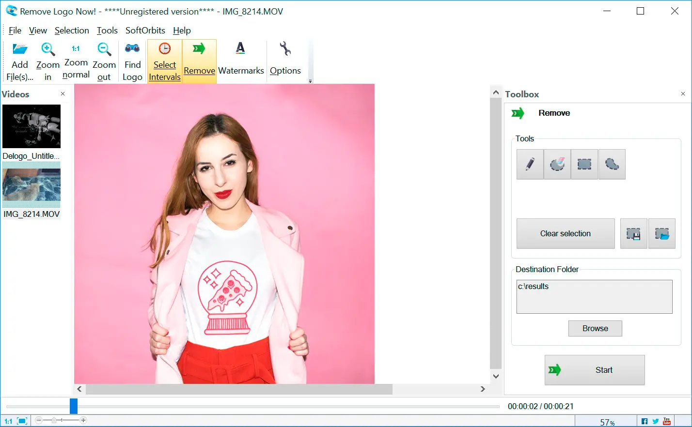 Remove Logo Now: Képernyőkép.