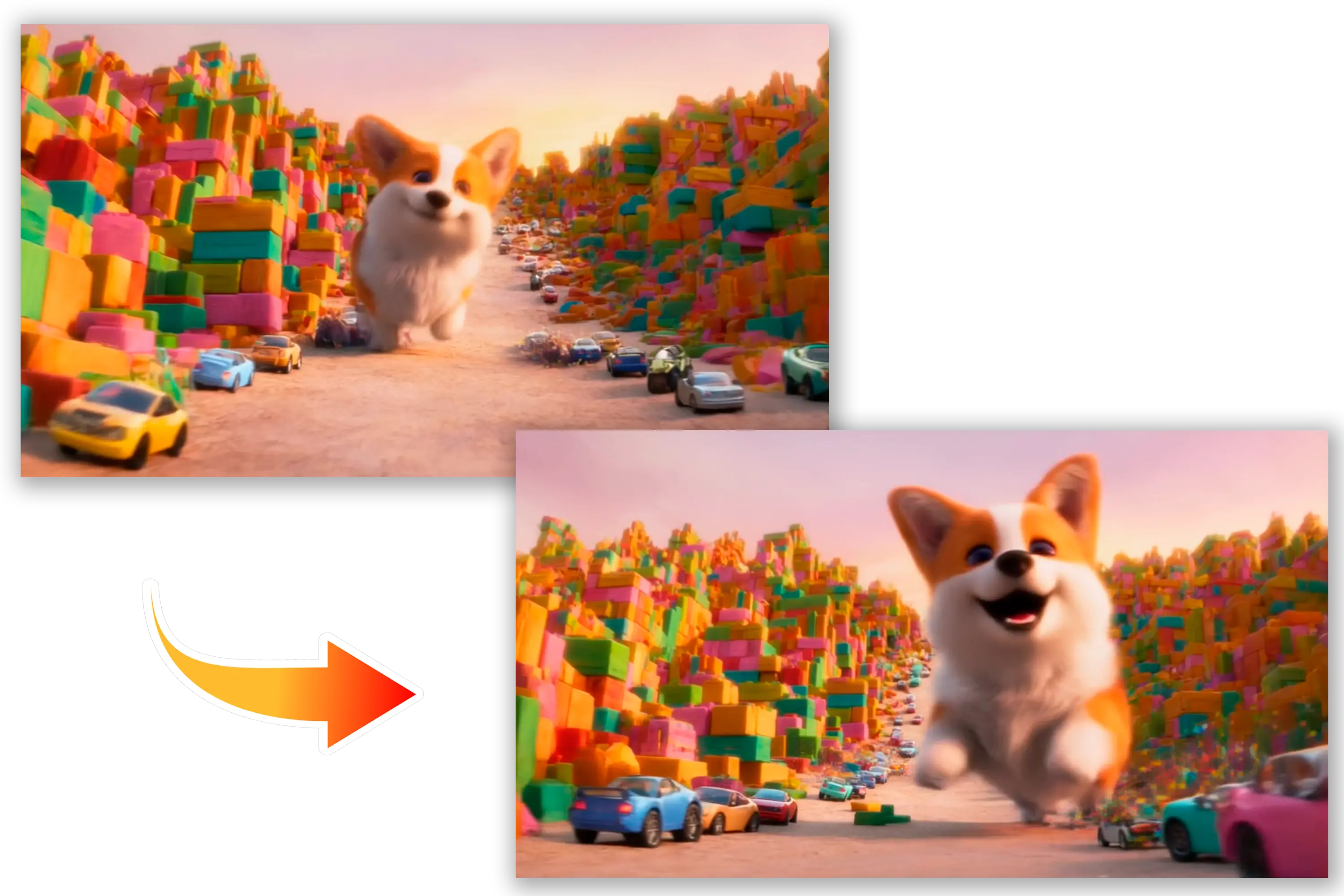 Hosszabb videók generálása: Utolsó kulcsképkocka opció.