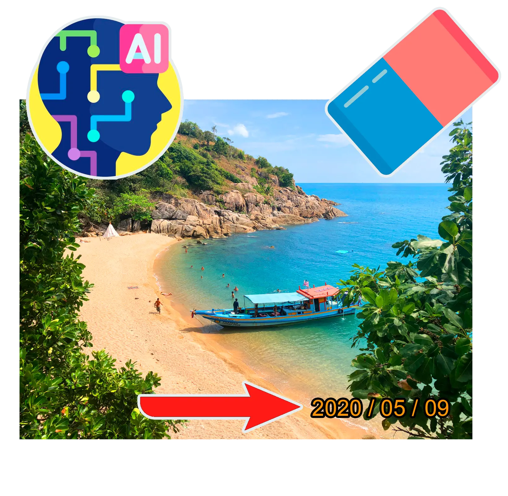 Hatékony AI vízjel felismerés.