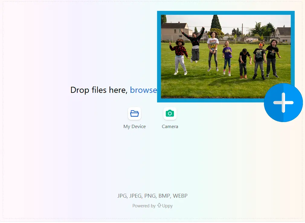 Töltsön fel egy referencia képet.
