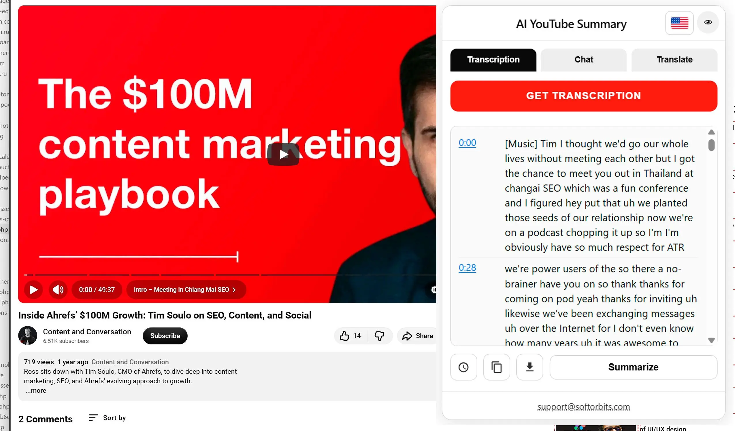 Szöveg kinyerése videóból.