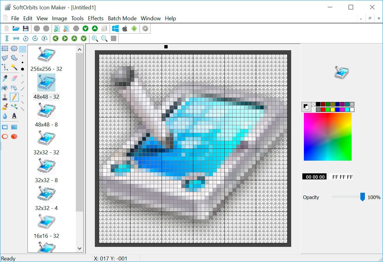 SoftOrbits Icon Maker Képernyőkép.